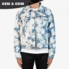 OEM 2018 custom high quality fashion stylish unbranded acid wash trucker cloud bule man denim jeans jacket 347