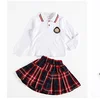 Custom Fashion School Sport Wear for kindergarten kids Uniform Anti Pilling Anti Fading Cotton school shirts skirt shorts