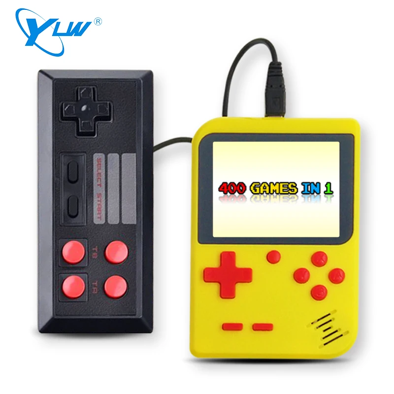 
YLW Private Mould Classic Video Handheld Game Console With 400 Games Built-In 3 Inch Color Screen Mini Game 2 Players AV Output 