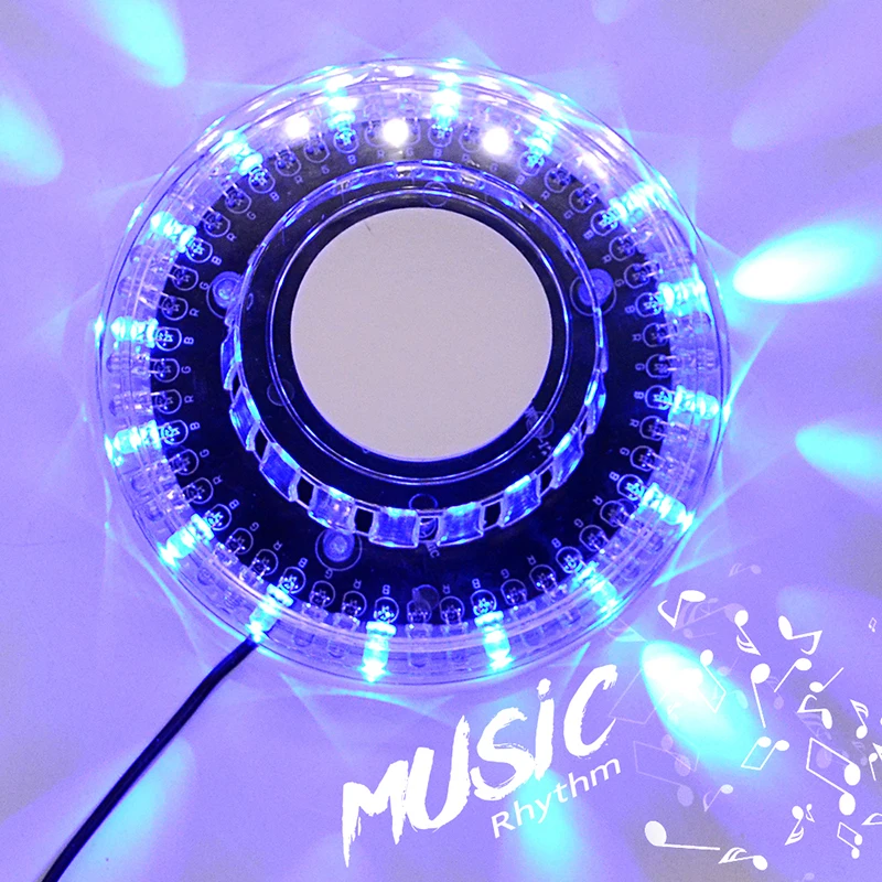 Auto Rotating Sunflower Stage Lighting RGB Led Party Light for KTV Bar Wedding DJ Show Sound Activated