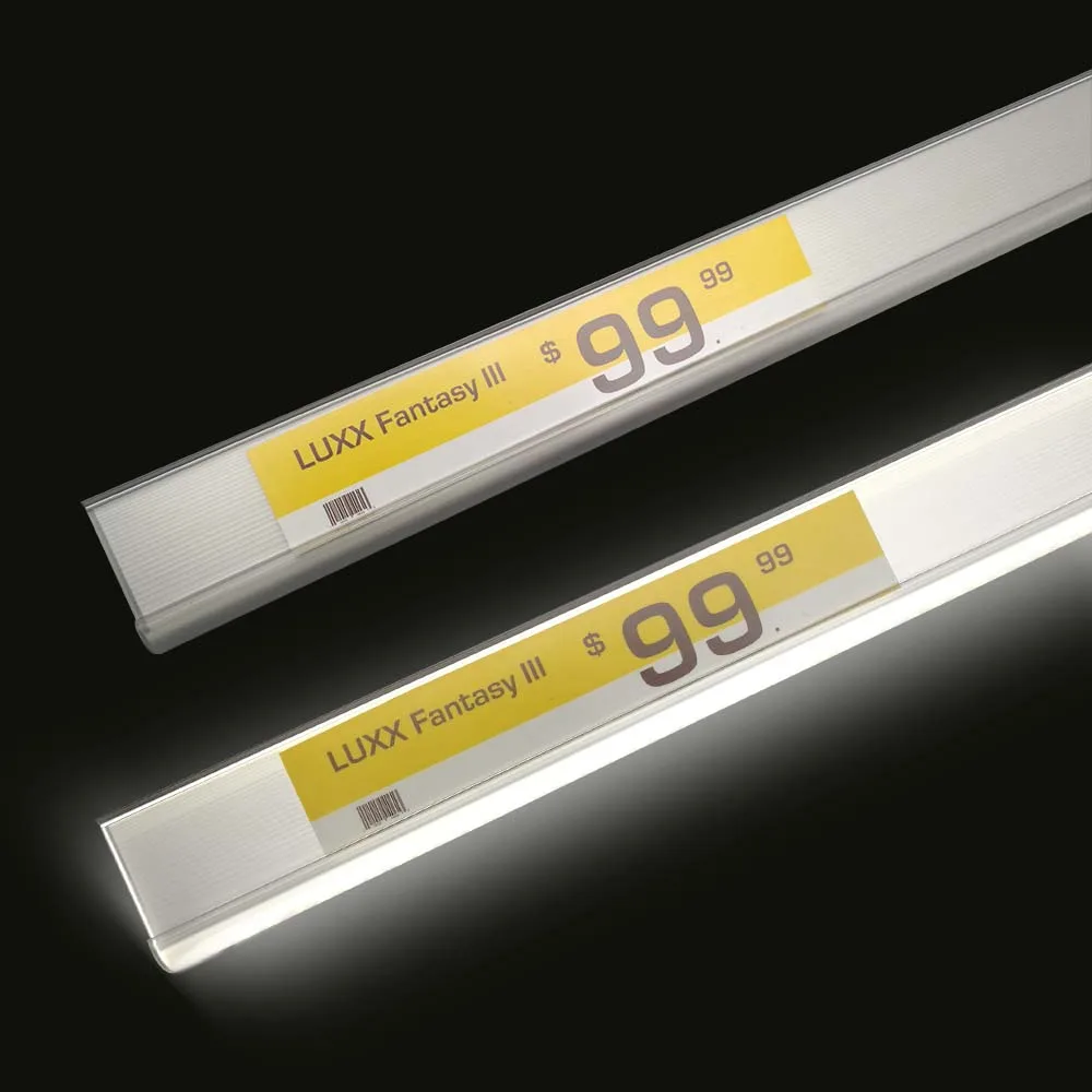 Newest shelf tag light, illuminated price tag strip for retail shelf lighting