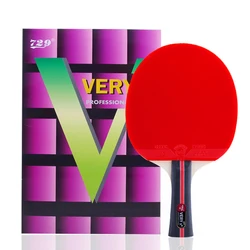 729 Friendship very3 pure wood novice pimples in rubber table tennis bat ittf approved table tennis racket ping pong racket
