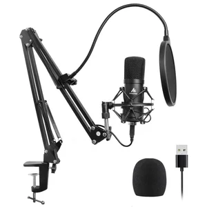 USB Podcast Condenser Microphone Kit Studio Recording