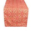 Reasonable price purple decorative rustic printed style table runner long outdoor mint green table runner for coffee table
