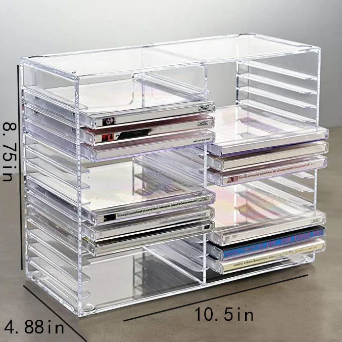Clear Acrylic Cd Shelf Media Storage And Organization Shelf Buy Cd