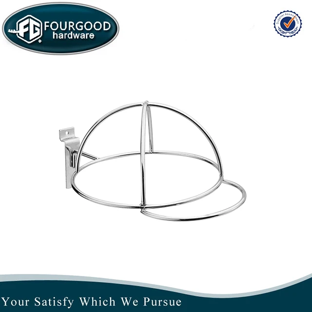 
Iron chrome-plated metal hat display rack 