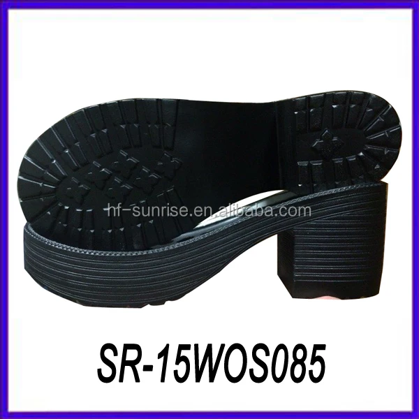 여성 높은 힐 스타일 판매 단독 샌들 신발 단독 공장 PU outsole