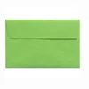 Custom A9 Paper Invitation Envelopes with Peel and Seal 5.75 x 8.75 inch Limelight Green
