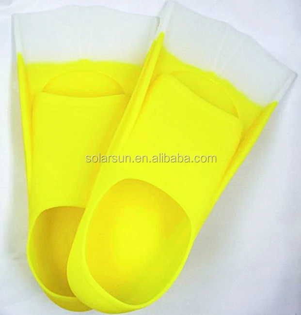 Custom Swim Fins Diving Snorkel Rubber Spearfishing Short Fins Silicone Mermaid Flipper For Kids And Adult