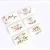 Yiwu custom design white Print Post art wedding greeting paper Card packaging tag sheet cheap Thank You printing stock