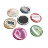 58mm metal rubber magnet badge button pins