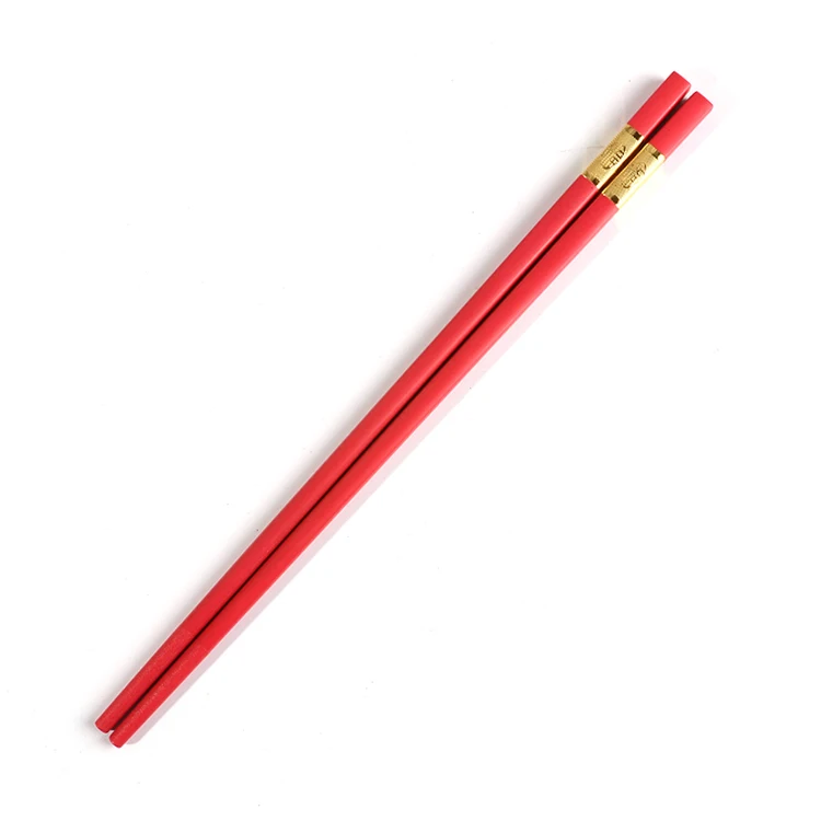 Synthesis of glass fiber and polymer materials Red gold korean chopsticks stainless steel wholesale
