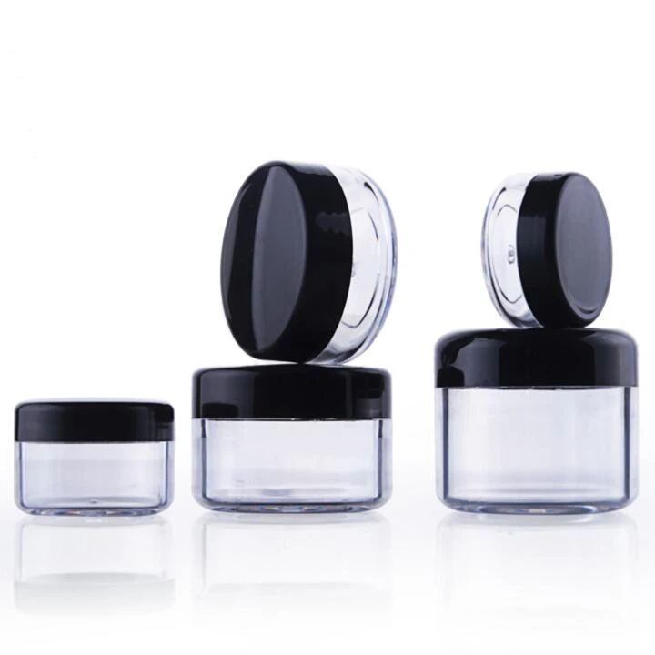 
3g 5g 10g 15g 20g Empty Plastic Small Jars for Cosmetics or Sample Packaging 