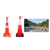 2015 hot sale red white color heavy duty 700mm Reflective rubber traffic cone