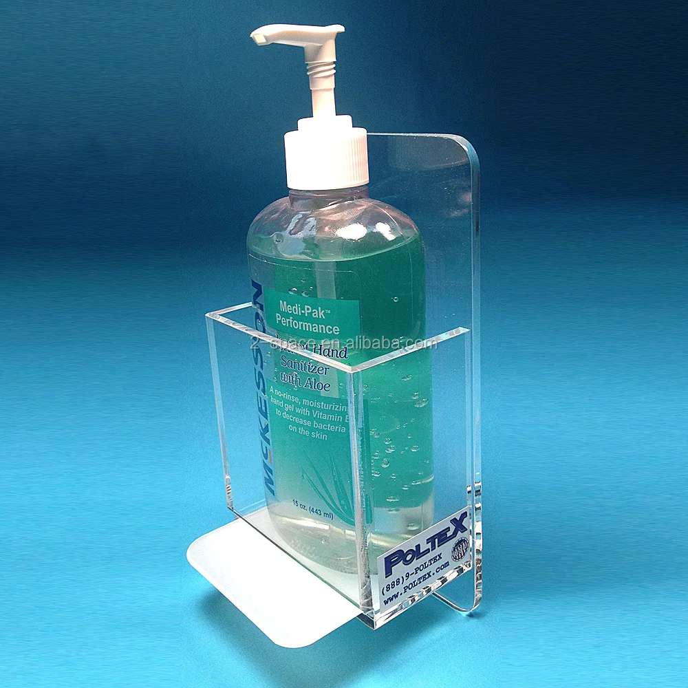 Wall Mounted Hand Sanitizer Dispenser Bracket Plexiglass