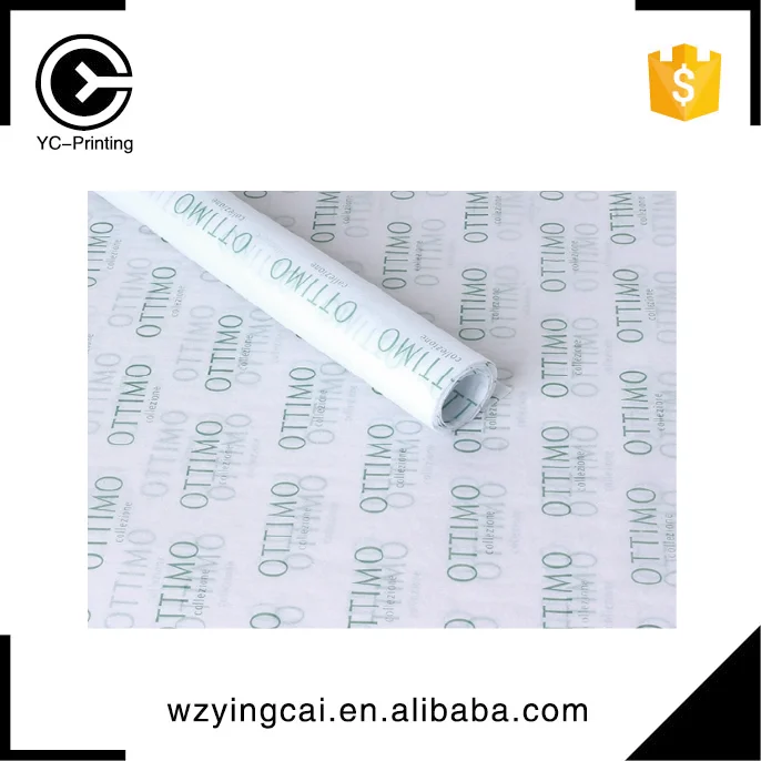 
Custom brands names color printed tissue wrapping paper with logo printing 