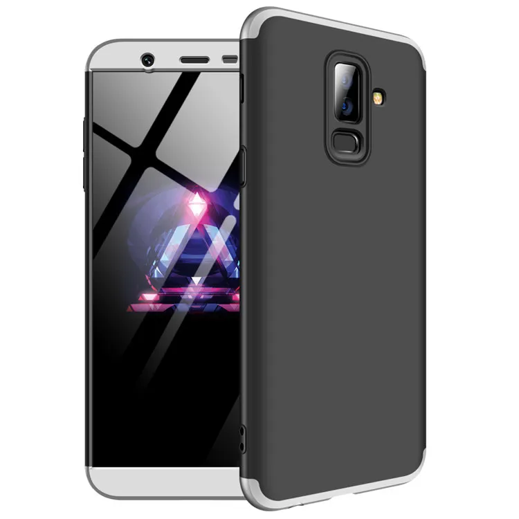 

GKK 360 degree phone case for samsung j8 back cover hybrid full protector, Multi-color, can be customized