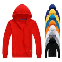 

2019 New style men plain blank custom zipper hoodies