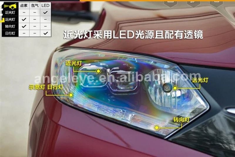 LED headlight For HONDA HRV HR-V for Vezel Head Lamp 2015-2017 year Black Housing LF