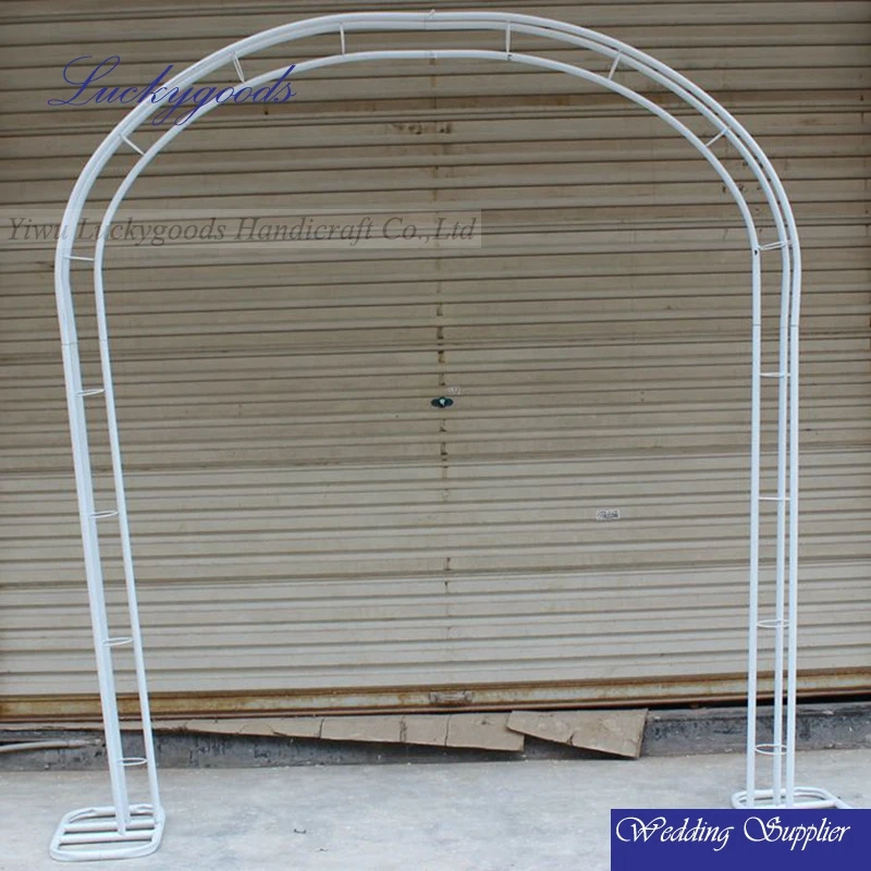 
wholesale white U shape decorative metal wedding arch 