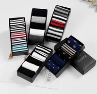 

knit high quality 5 pack gift box crew happy men dress business socks