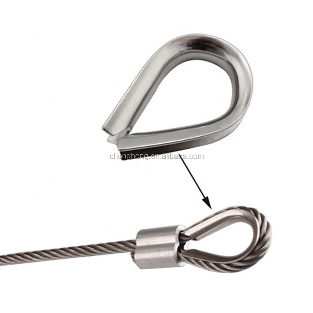 Aisi304&316 Stainless Steel Wire Rope Thimble G414/g411/din6899a
