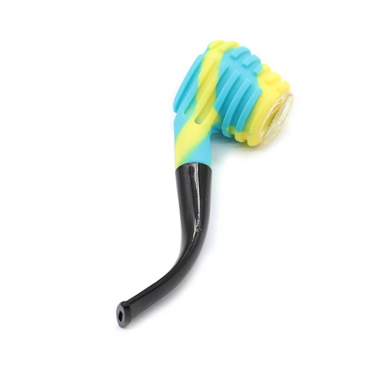 Tobacco Pipe Glass Hammer Smoking Silicone Pipe