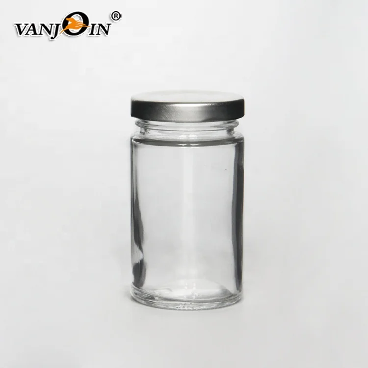 

106ml 212ml 316ml Glass Mason Jar for Honey Straight Round Honey Jar for Storage, Clear or as per your request