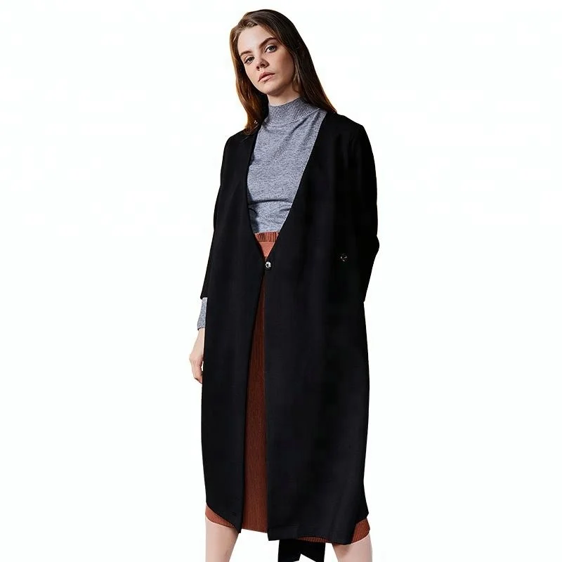 

Half Dress Female Latest Designs Abaya Spring Women Trench Classic Coat, Black;red;armygreen