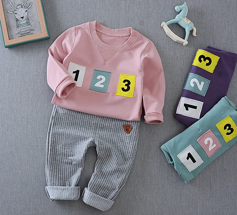 

baby boys clothing sets 2018 autumn spring kids boys cotton sport suit clothes children casual tracksuit clothing, N/a