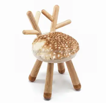 Wn3102 Usa Market Besting Selling Wooden Deer Stool Home Furniture