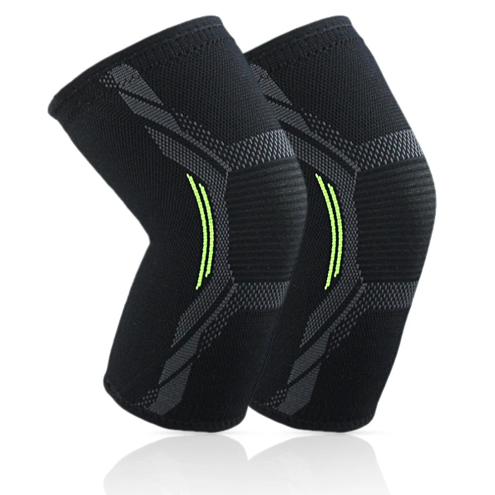 

Low Price Custom Logo Anti Slip Silicon Elastic Nylon Sport Knee Brace Strap Sport Support Knee Sleeve Guard for Running, Black,grey or customized