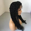 High quality lace wig human hair virgin mongolian lace fabric wholesale human jerry curl hair wigs for black women