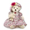 Customized 16" Cute Soft Plush Stuffed Animal Toy Floral Dress Teddy Bears