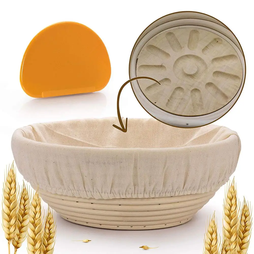 

2019 Round Rattan Banneton Bread Proofing Basket, Natural color