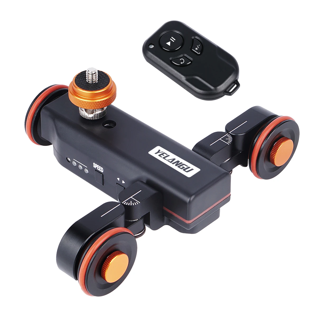 

YELANGU Camera AutoDolly Wheels Electronic Video Slider Camera Slider for DSLR DVS, Black