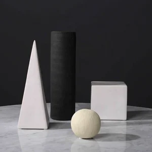 Image of ceramic home decoration accessories Geometric ceramic decoration