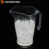 

1.5l clear acrylic cooling wine beer plastic water bottle led pitcher with lid