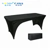 black rectangle polyester party table cloth,stretch banquet table cover