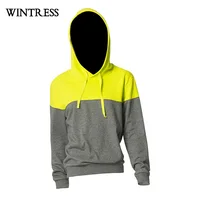 

Luxury stylish print colorblock hoodie men,plain two color hoodies no pocket,heavy two tone hoodie sweatshirt production