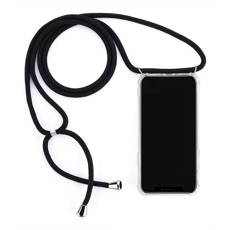 

Newest Fashionable Clear TPU Nylon Necklace Phone Case for Samsung S10lite Note9 S9plus S8 7edge