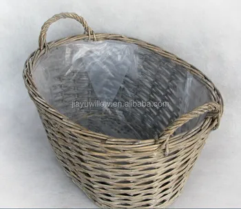 large lined baskets