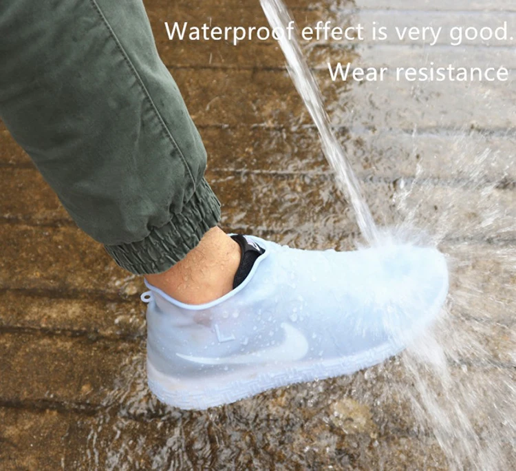 
hot sales non-slip snow running waterproof silicone shoe rain cover 