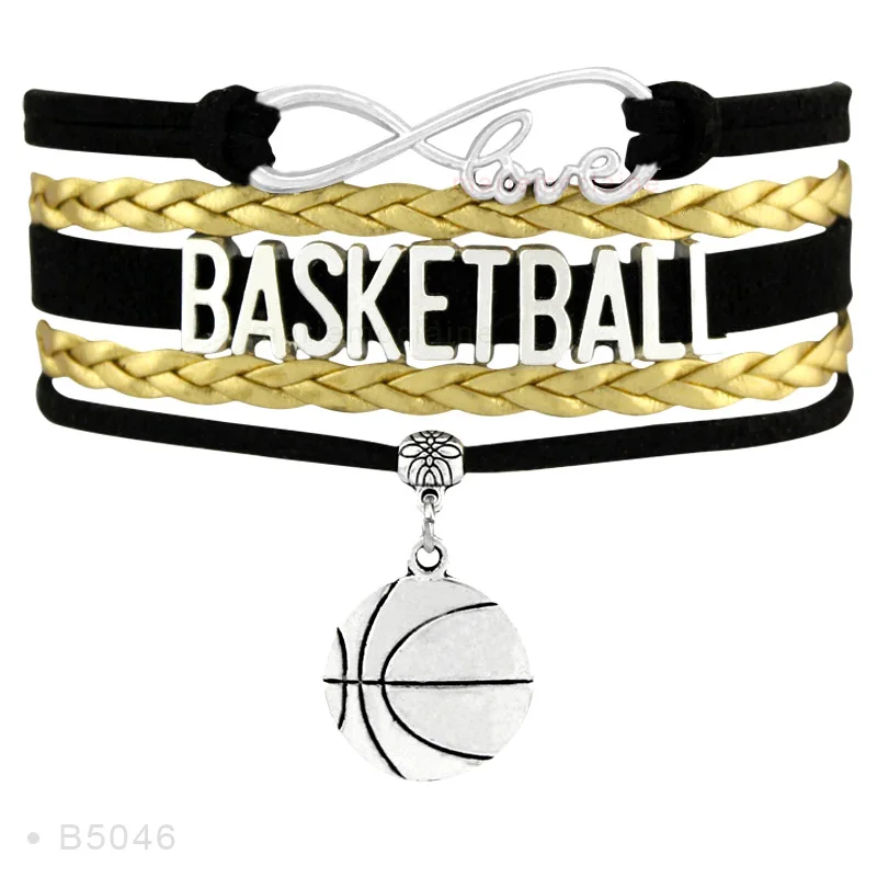 

Manufacturer Custom Basketball Mom Mens Basketball Team Sports Bracelet for Women, Silver plated