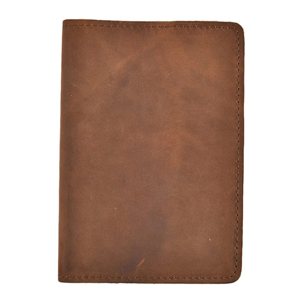 Passport Holder Wallet Cover Passport Case Genuine Crazy Horse Leather 