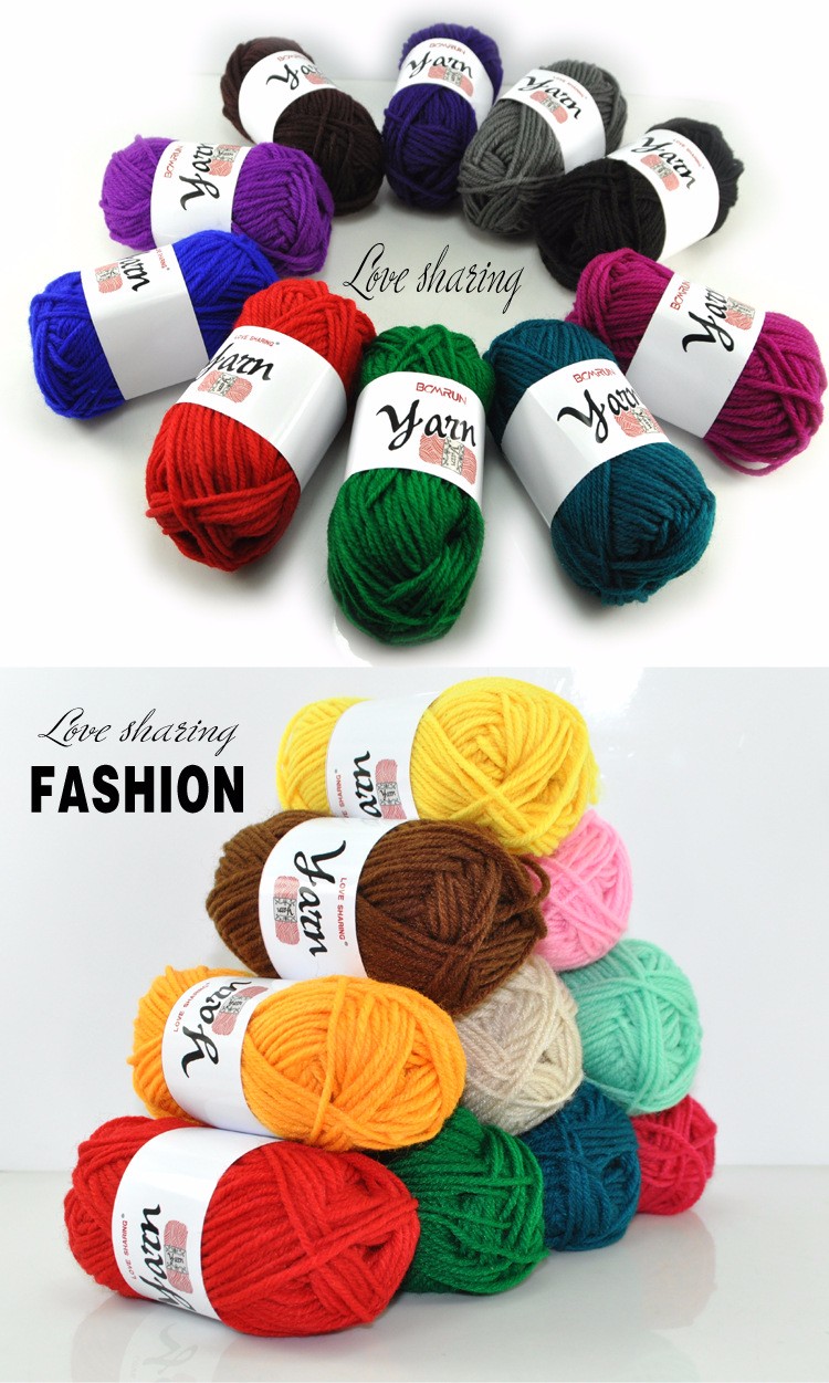 Hot Sale Factory Price 100 Acrylic Knitted Yarn For Diy Shoe And