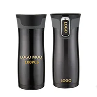 

West Loop 16 oz Thermos Insulated Water Bottles Stainless Steel Travel tumbler Mug With Lid Lock