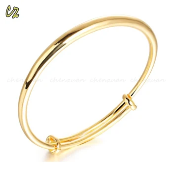 2018 New Design Gold Bangles In Abudhabi 18k Gold Plated Jewellery