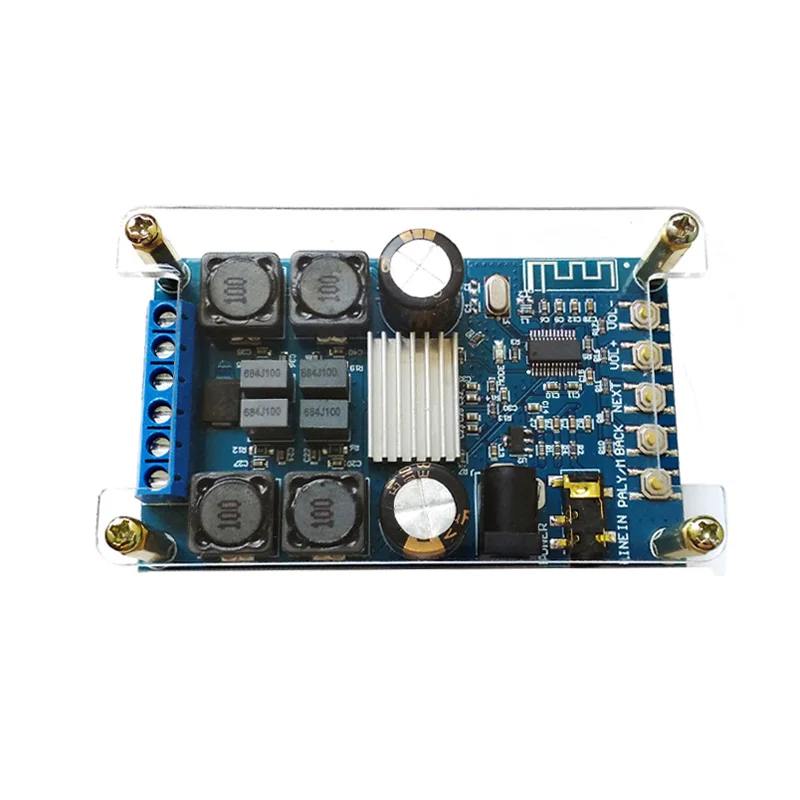Speaker amplifier plus modified BT receiver MP3 audio with power amplifier module mini high power 50W*2
