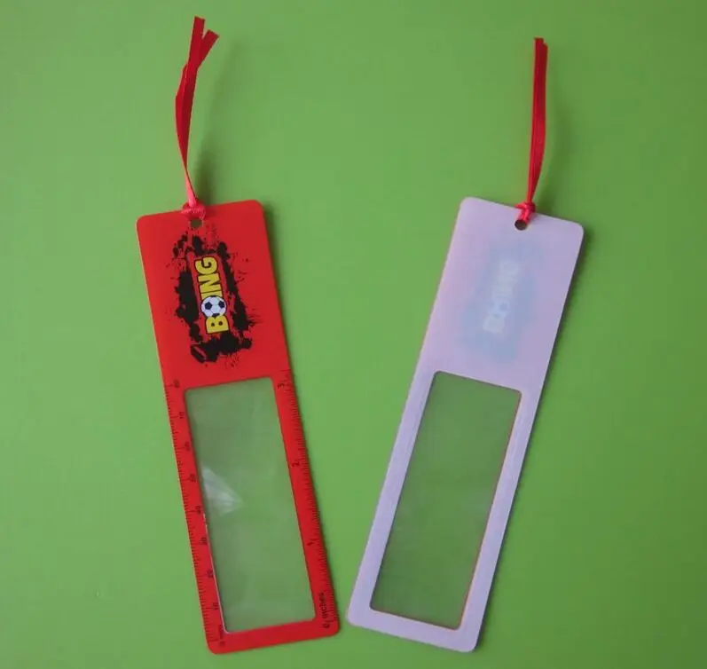 Custom Printing Eco Friendly Pvc Bookmark With 3x Magnifier And Ruler Buy Pvc Bookmark